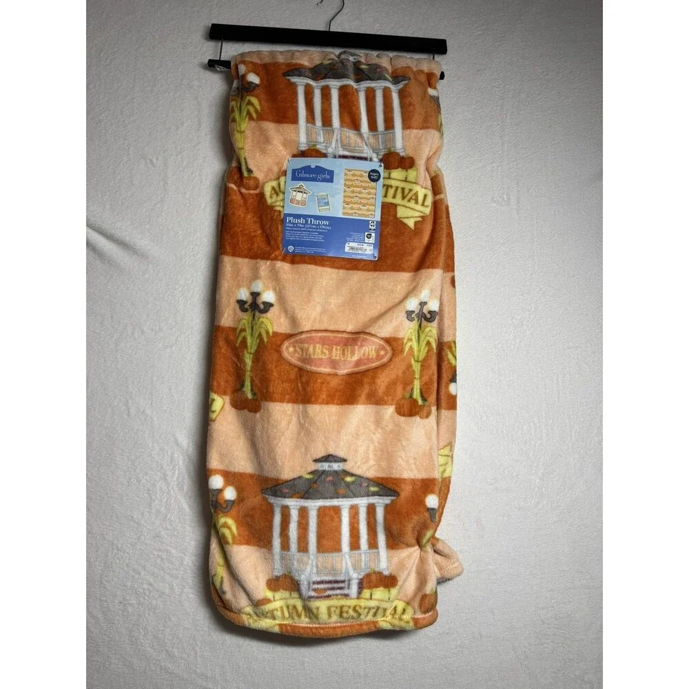 Gilmore Girls Stars Hollow Autumn Festival Plush Throw Blanket New